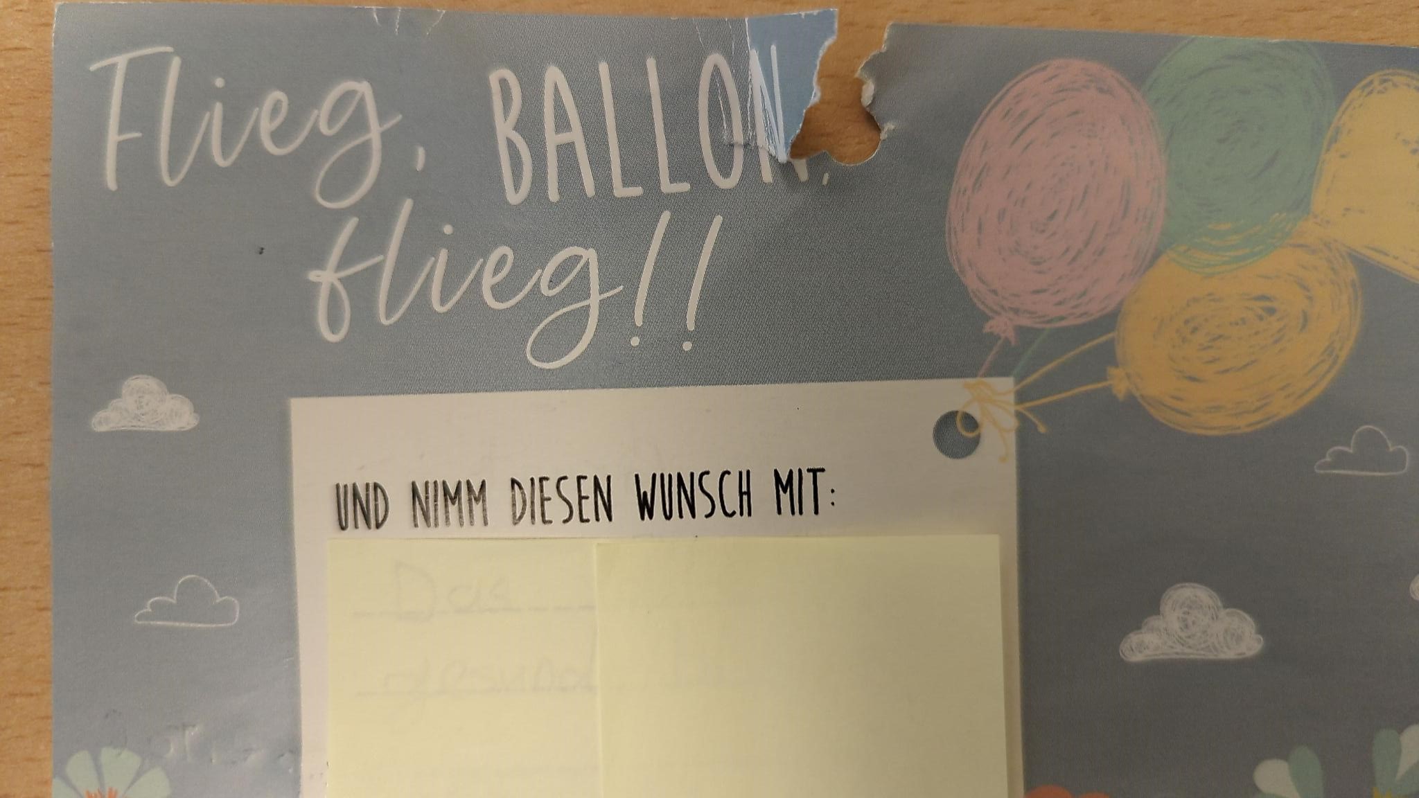 Luftballonaktion Jahrgang 4